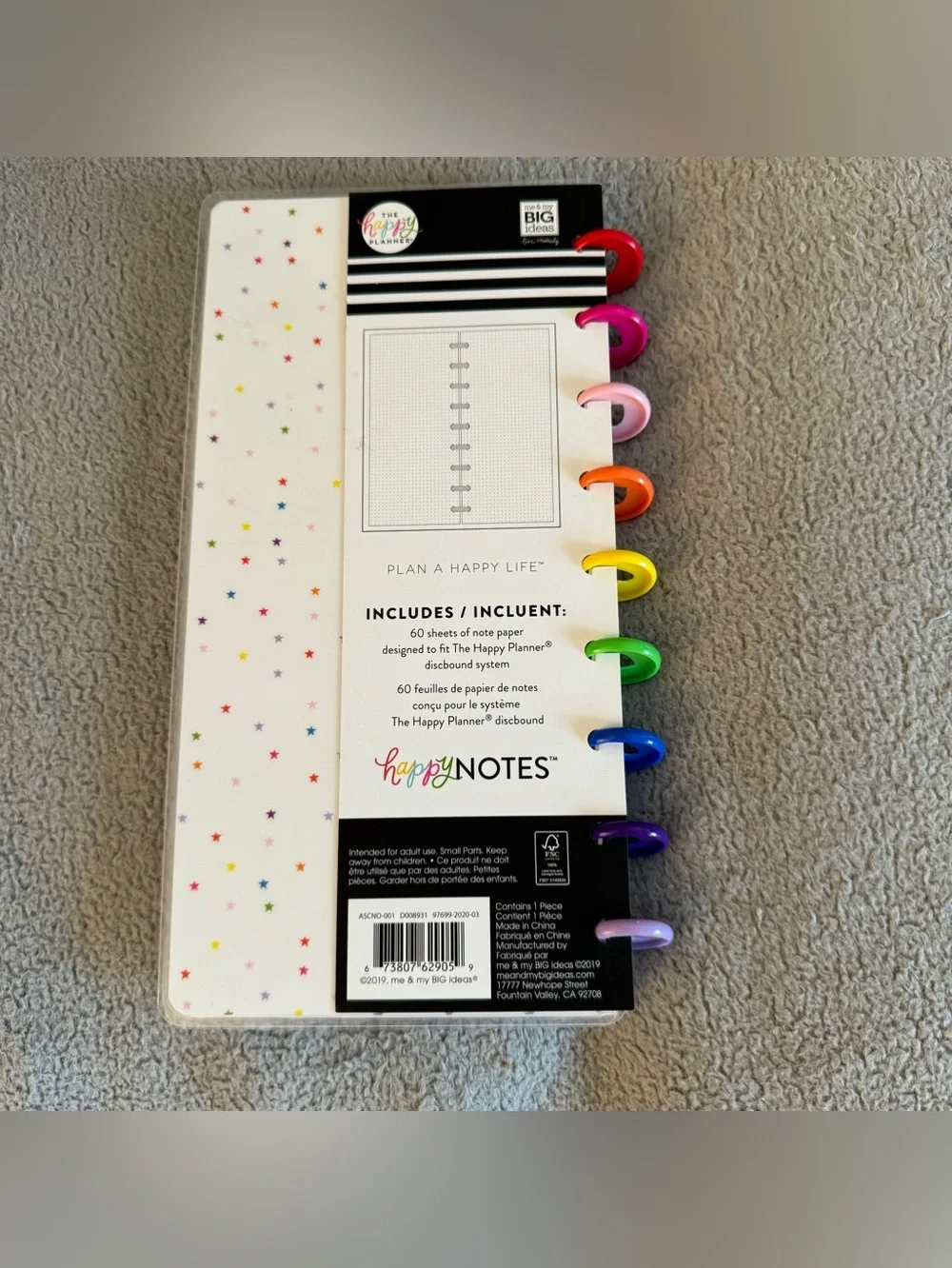 Set of 8  Happy Planner & Capitol Chic Designs Stationery - Notebooks, Stickers